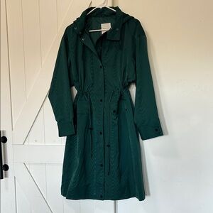 Avec Les Filles Green Hooded Jacket